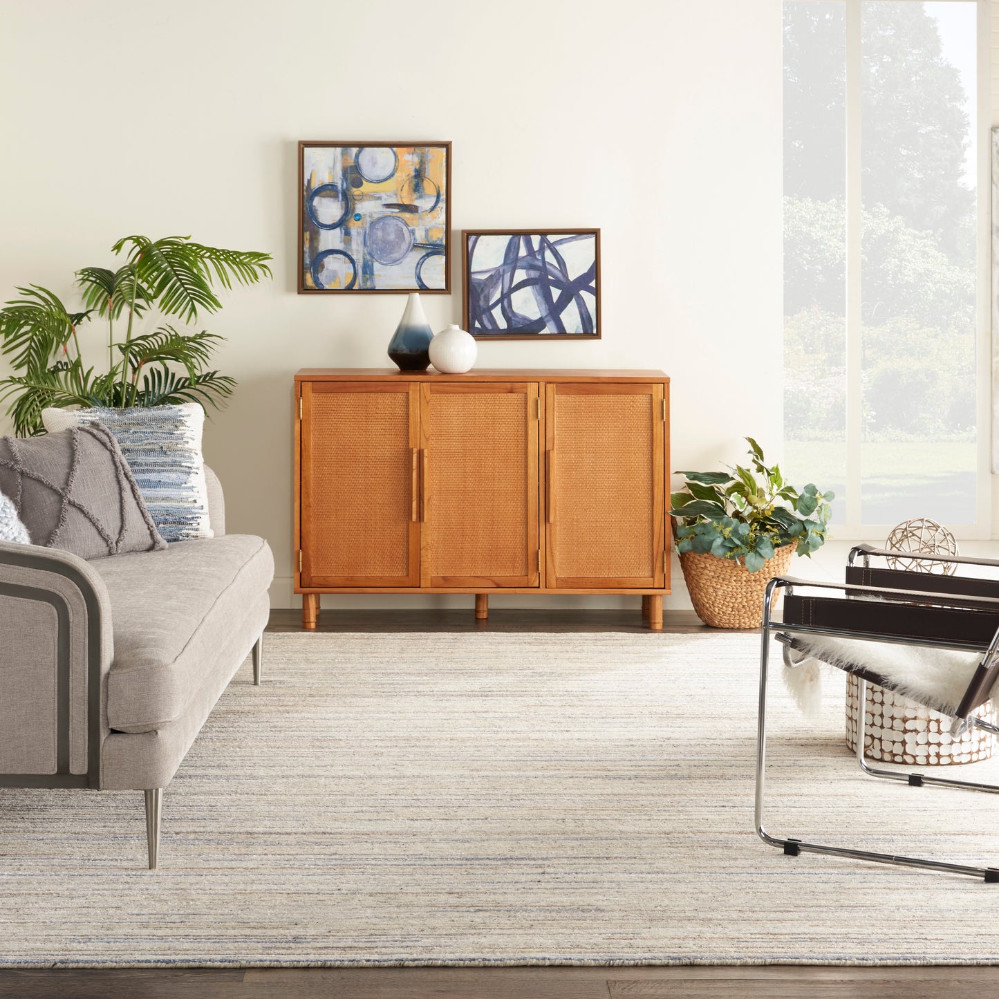 Nourison Plateau 9'9" x 13'9" Ivory Modern Indoor Rug