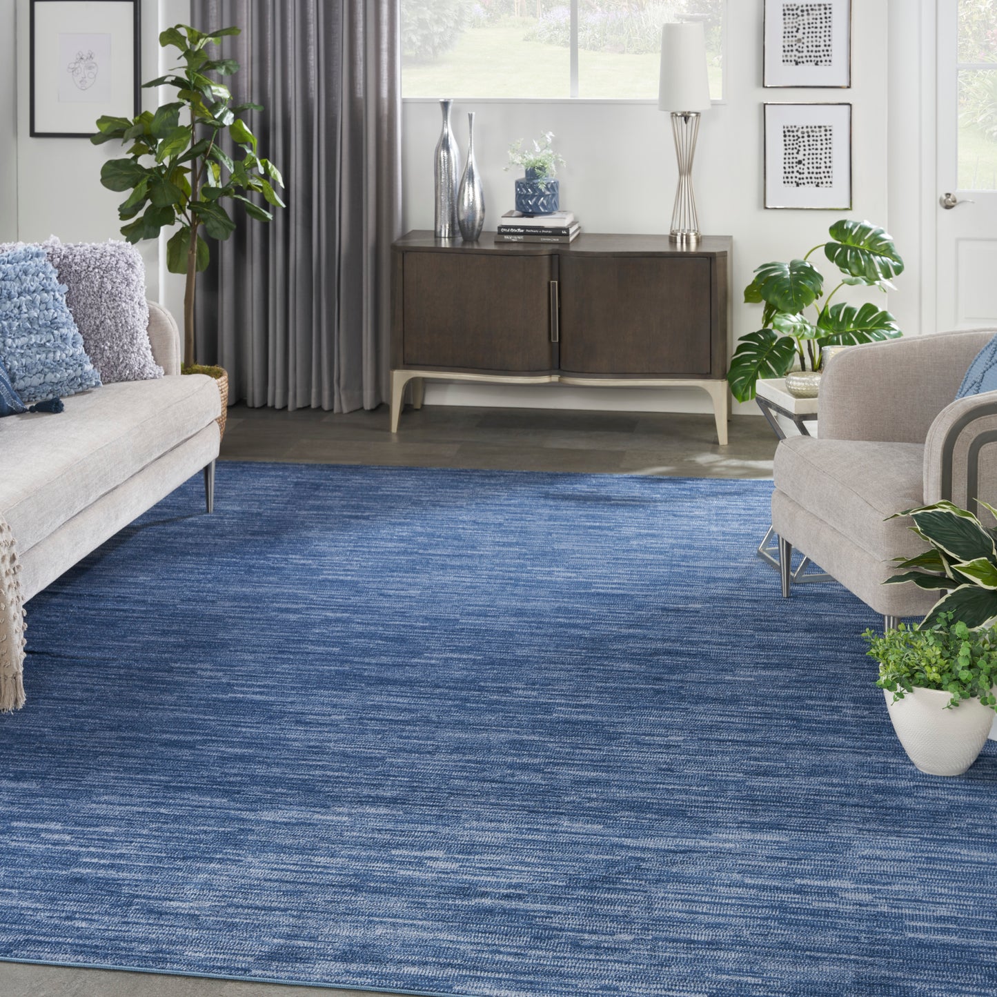 Nourison Nourison Essentials 12' x 15' Navy Blue Outdoor Rug