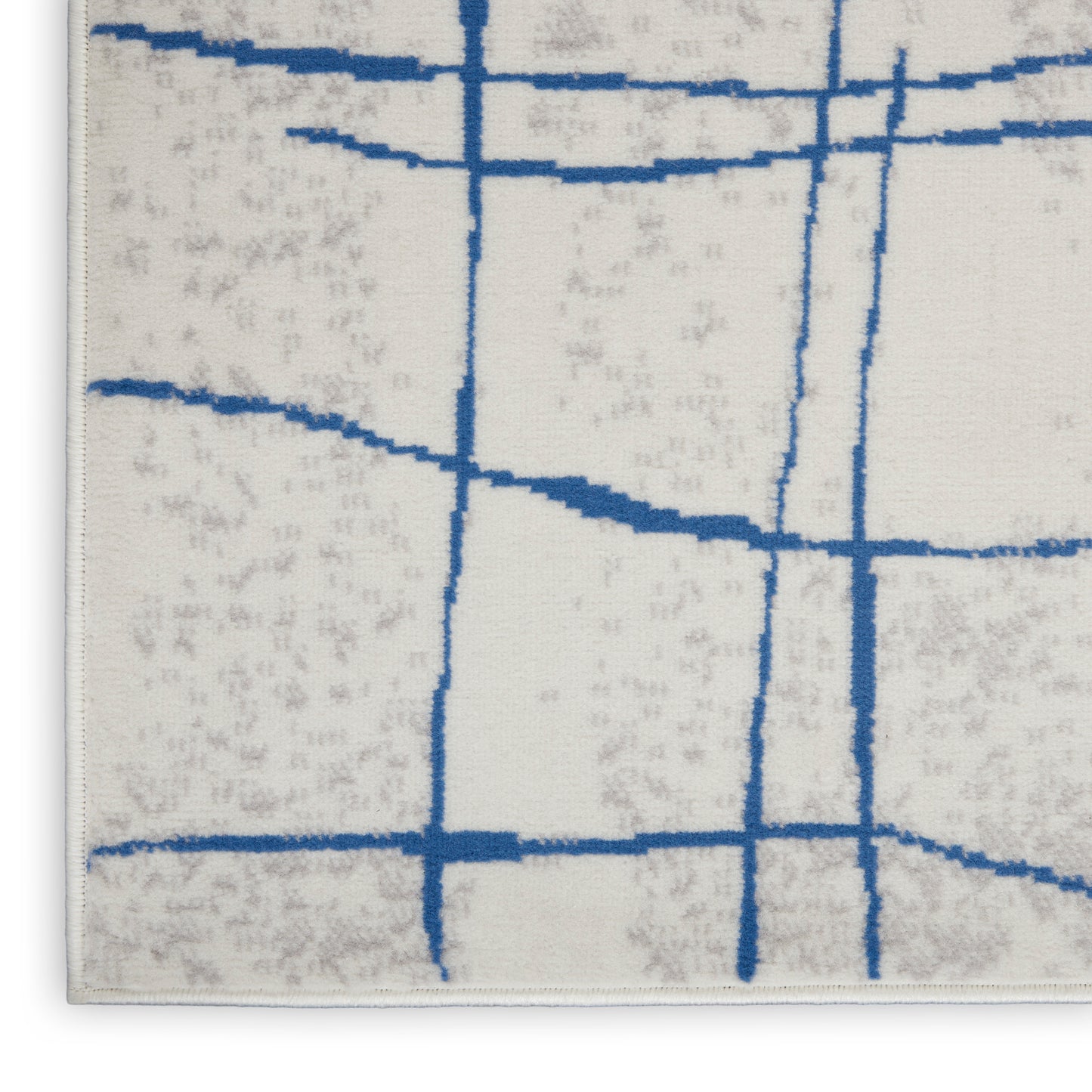 Nourison Whimsicle 3' x 5' Ivory Blue Modern Indoor Rug