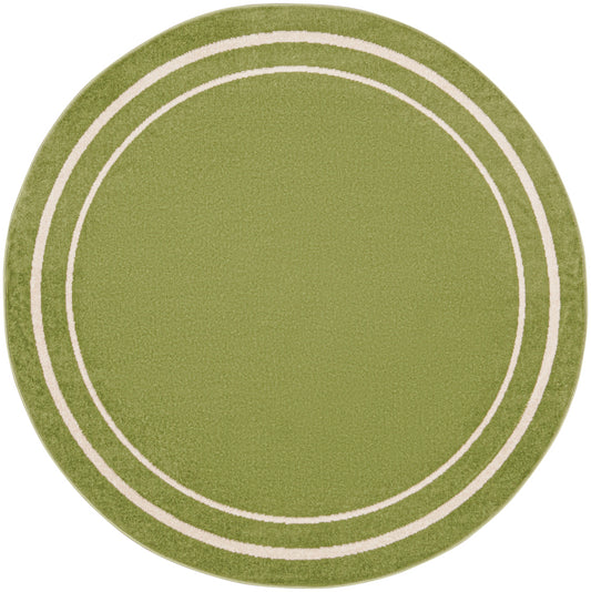 Nourison Nourison Essentials 8' x Round Green Ivory Contemporary Rug