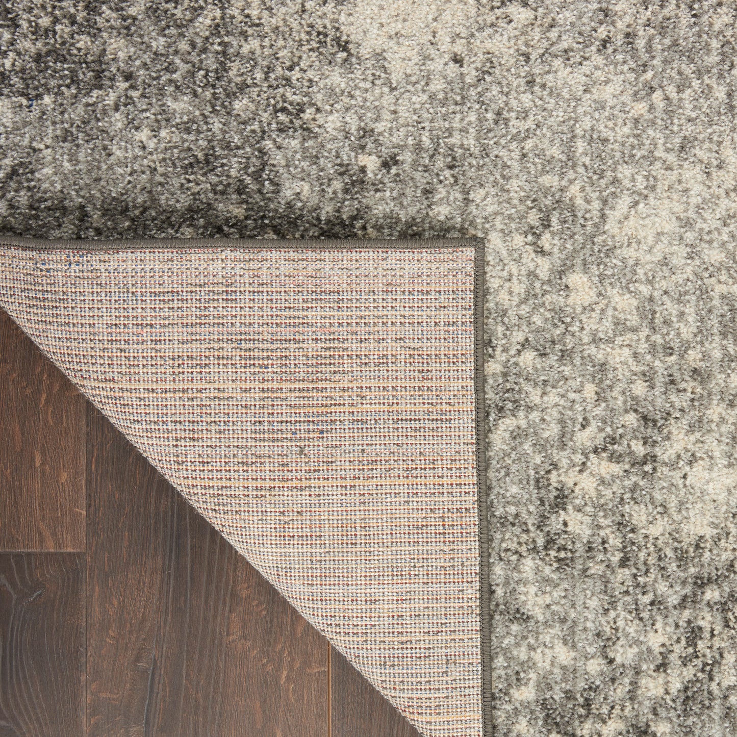 Nourison Passion 2'2" x 7'6" Charcoal Ivory Modern Indoor Rug
