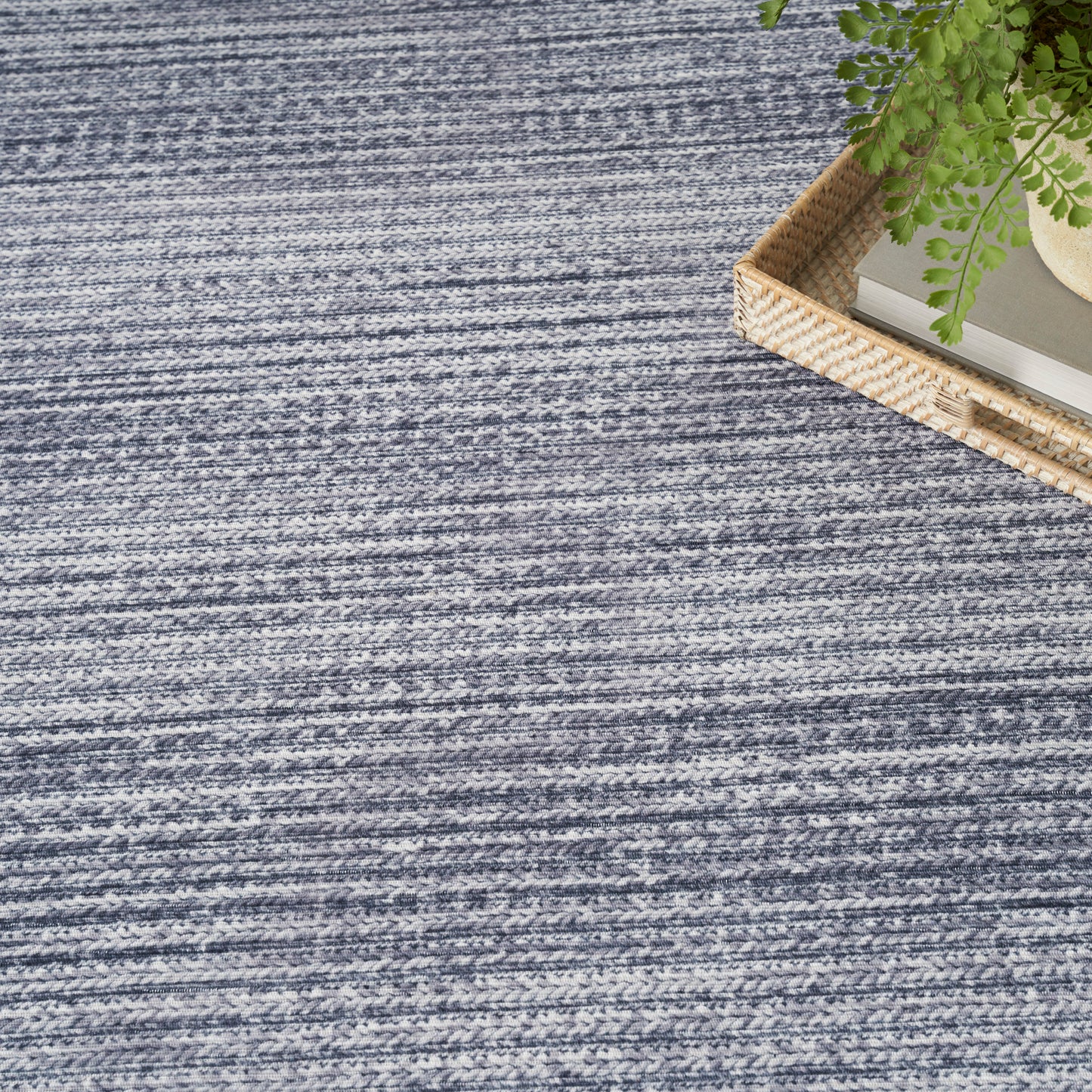 Nourison Nourison Washables 4' x 6' Grey Modern Indoor Rug