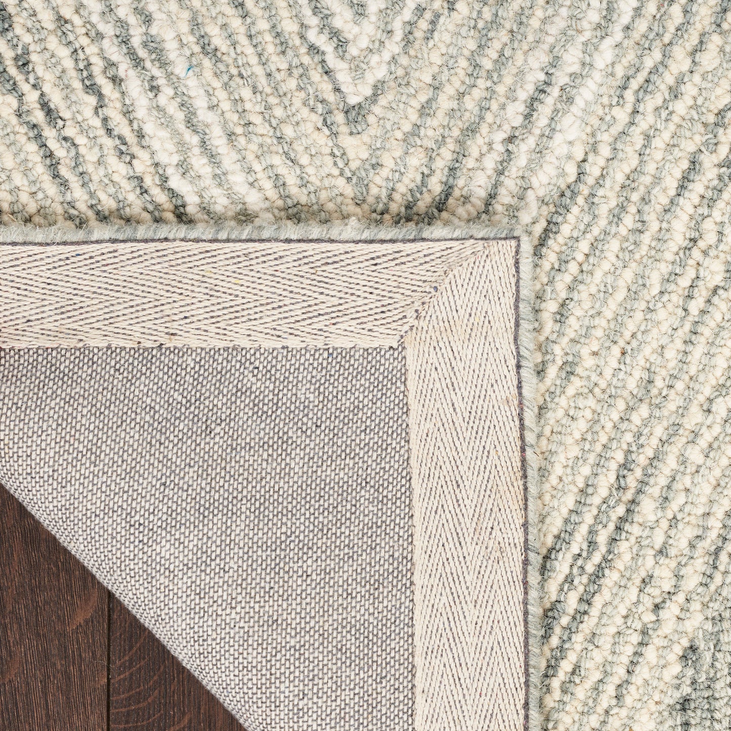 Nourison Interlock 8' x 10'6" Teal Modern Indoor Rug