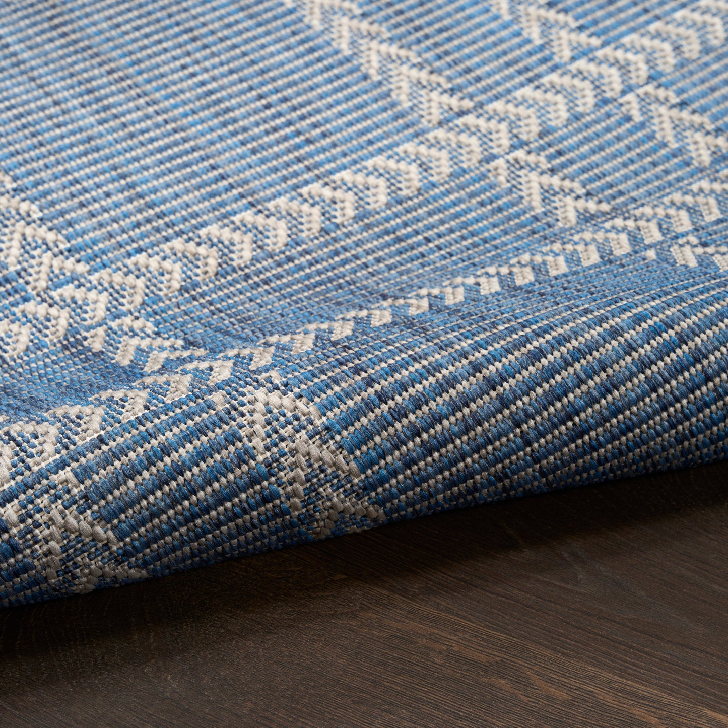 Nourison Horizon Indoor/Outdoor 5' x 7' Navy Modern Rug