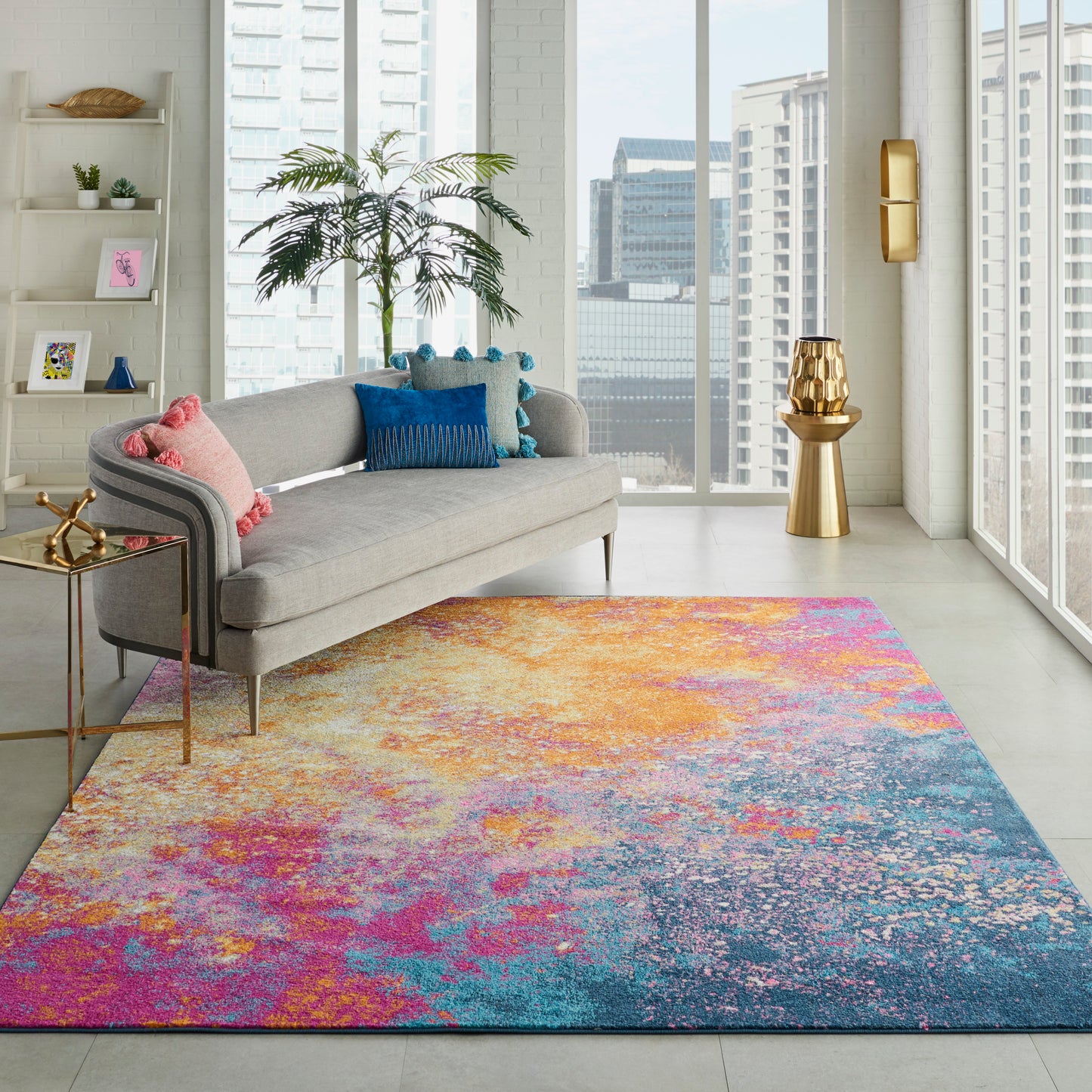 Nourison Passion 6' x 9' Sunburst Modern Indoor Rug