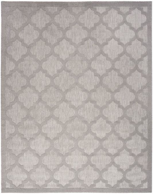 Nourison Easy Care 7' x 10' Silver Grey Modern Rug