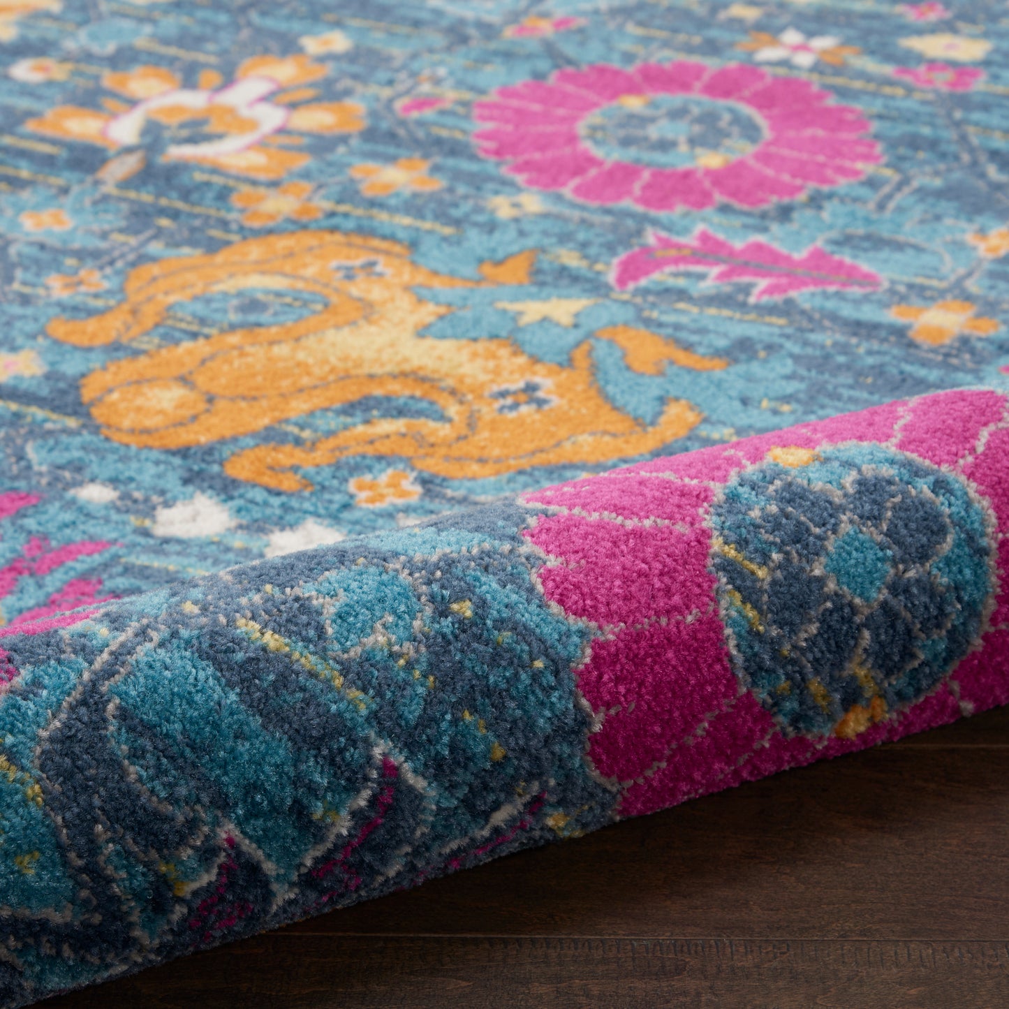 Nourison Passion 1'10" x 6' Denim Bohemian Indoor Rug