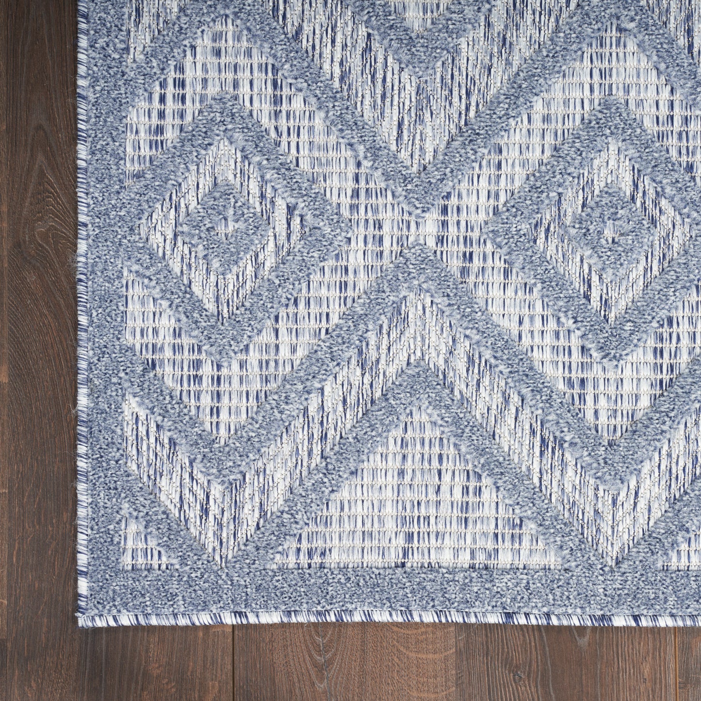 Nourison Versatile 2' x 4' Denim Blue Modern Rug