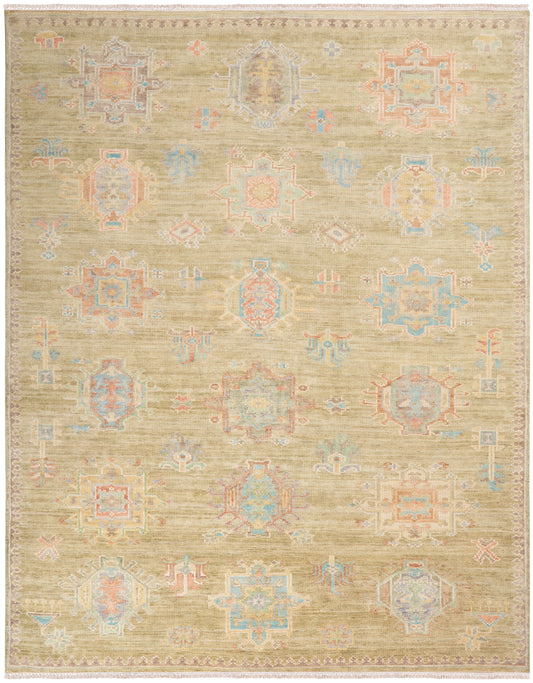 Nourison Odessa 7'9" x 9'9" Sage Vintage Indoor Rug