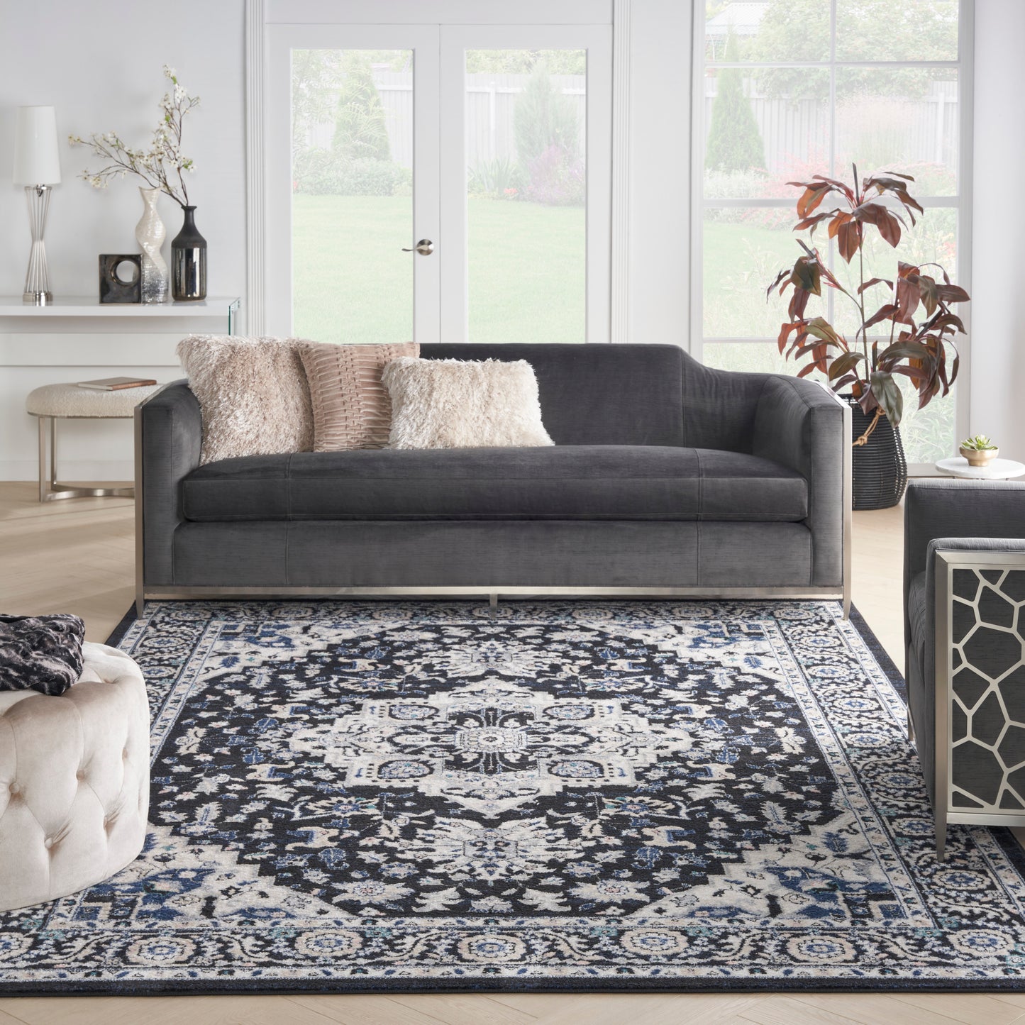 Nourison Passion 8' x 10' Black Ivory Bohemian Indoor Rug
