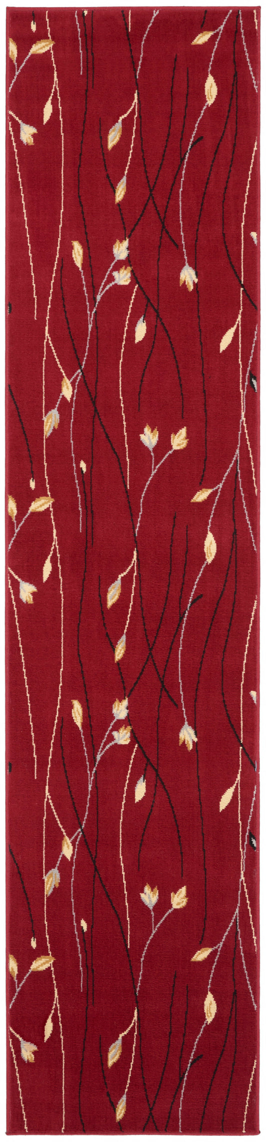 Nourison Grafix 2'3" x 10' Red Contemporary Indoor Rug