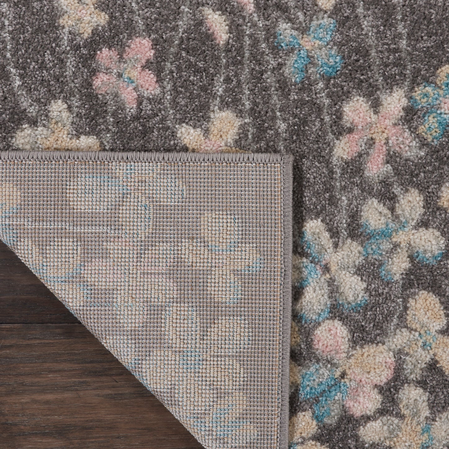 Nourison Tranquil 2' x 4' Grey Beige Contemporary Indoor Rug