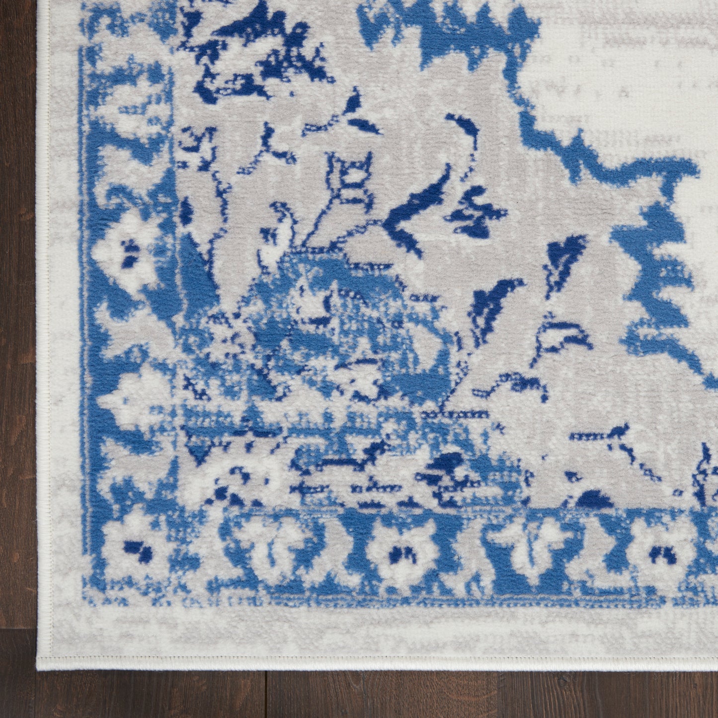 Nourison Whimsicle 4' x 6' Ivory Blue Bohemian Indoor Rug