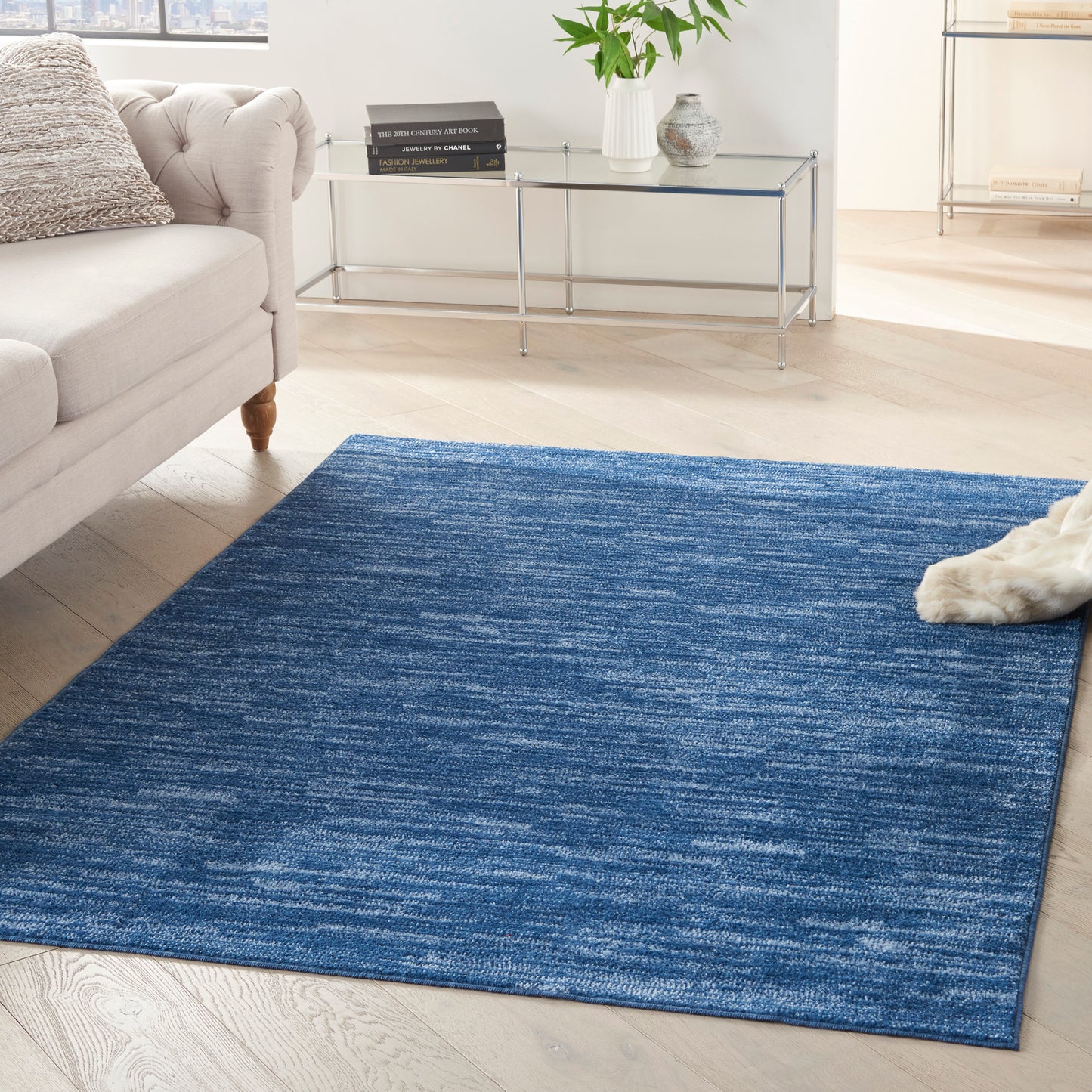 Nourison Nourison Essentials 5' x 8' Navy Blue Outdoor Rug