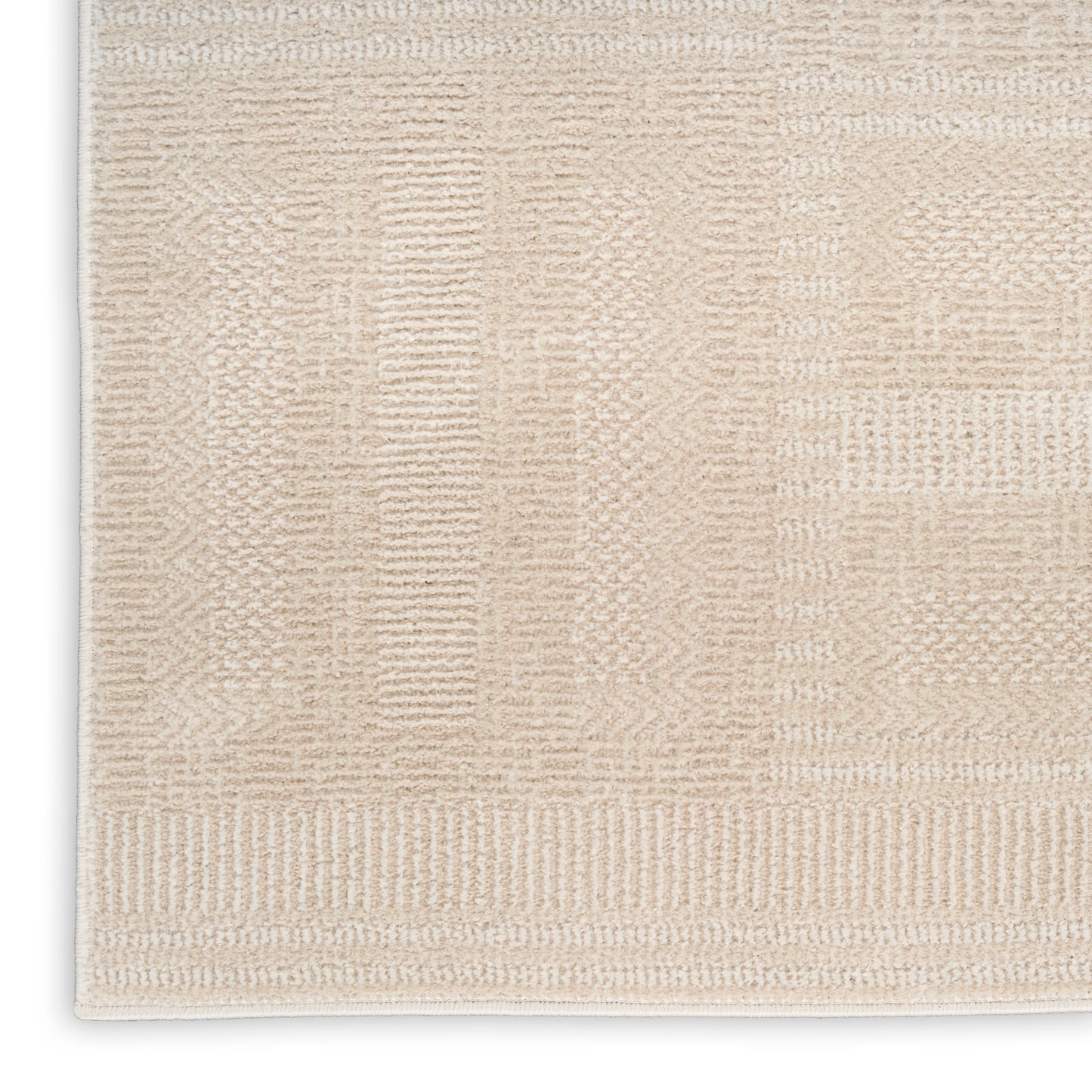 Nourison Nordic 2' x 6' Taupe Modern Indoor Rug