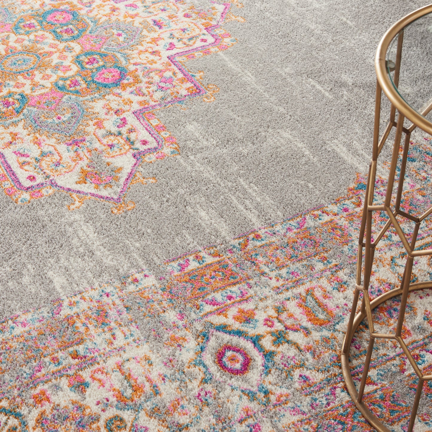 Nourison Passion 12' x 18' Grey Bohemian Indoor Rug