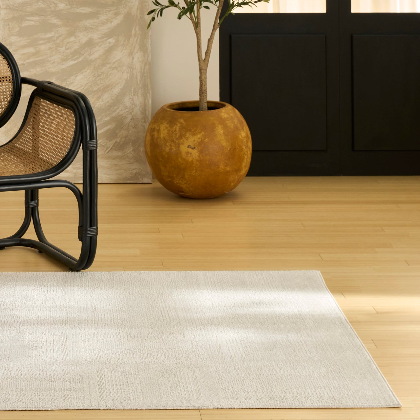 Nourison Nordic 5' x 7' Ivory Modern Indoor Rug