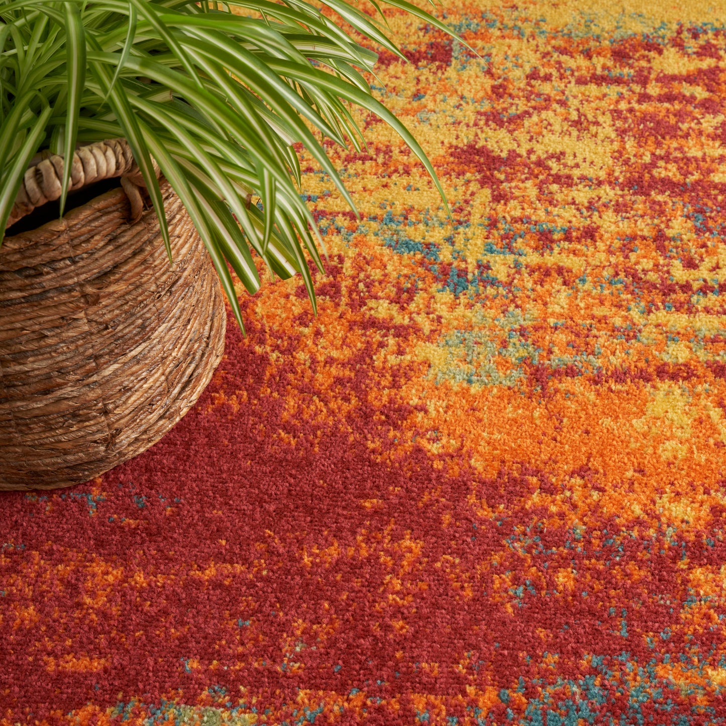 Nourison Nourison Essentials 10' x 14' Flame Modern Rug