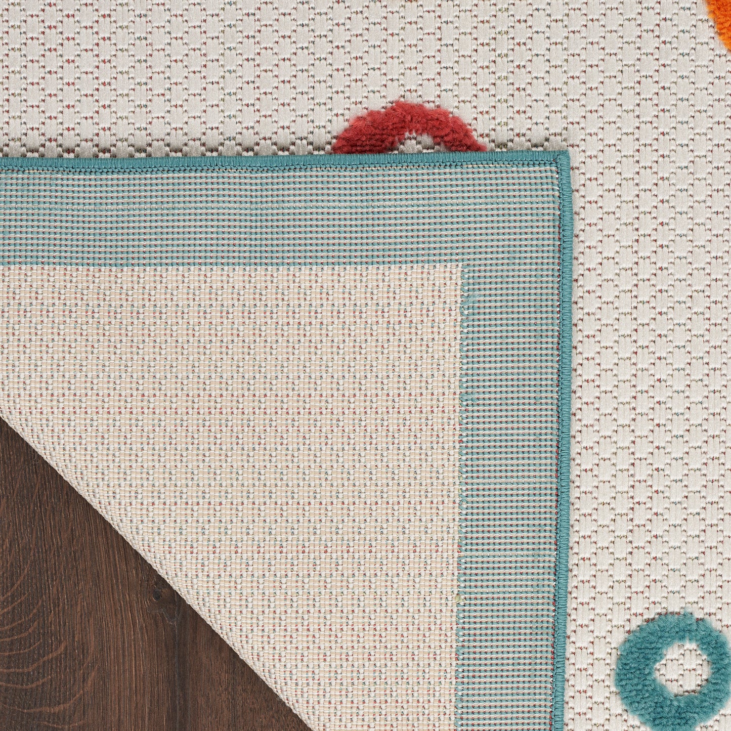 Nourison Aloha 2' x 6' Teal Multicolor Coastal, Nautical & Beach Rug